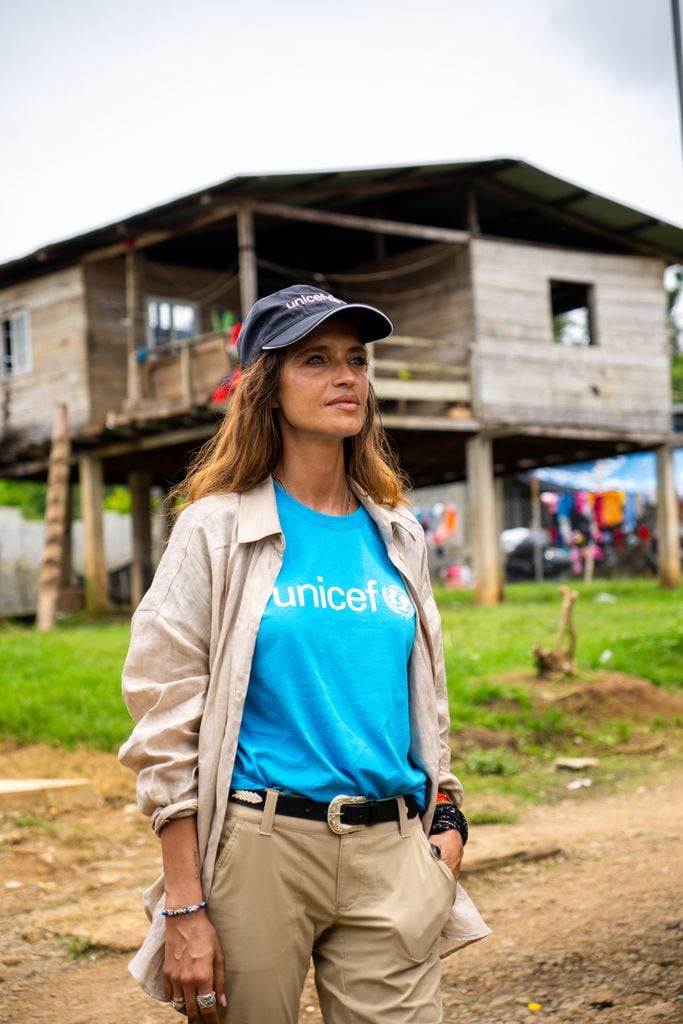 Sara Carbonero visita el Darién con UNICEF