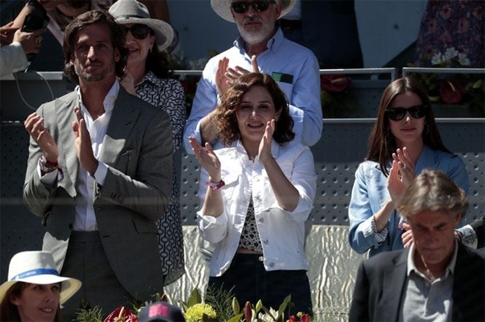 Feliciano López, Isabel Díaz Ayuso y Sandra Gago