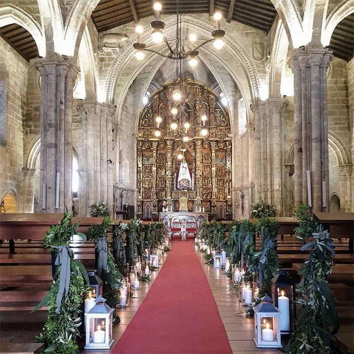 iglesia decoración boda