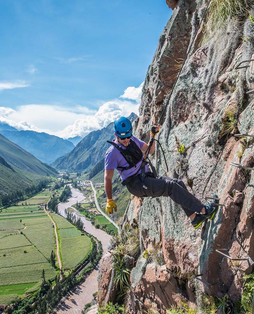 Vía ferrata en el Valle Sagrado de los Incas de Perú