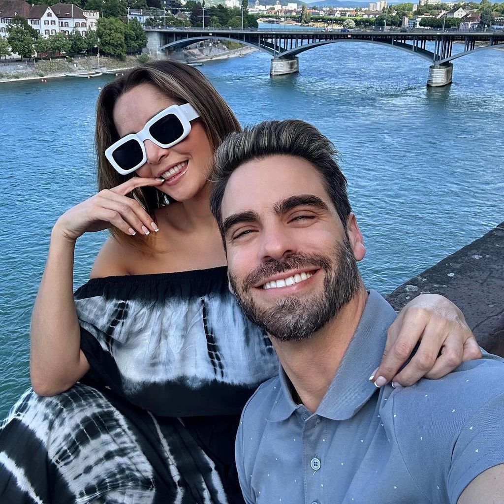 Carmen Villalobos y Frederik Oldenburg en Suiza