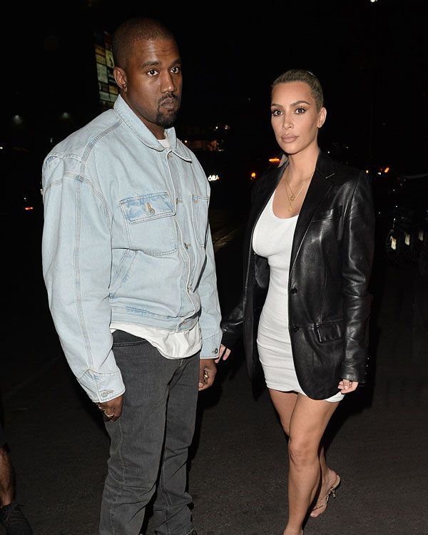 Kim Kardashian y Kanye West en Los Ángeles