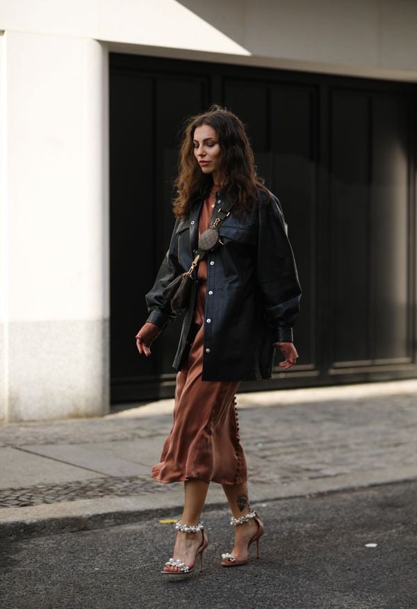 vestido marron look