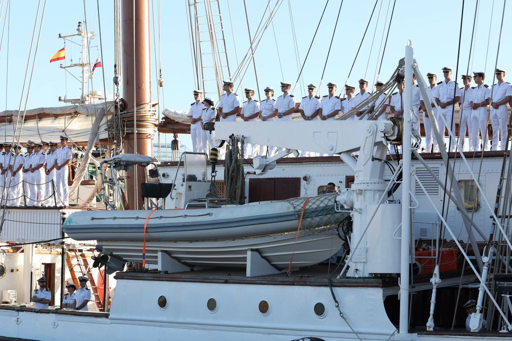 LA PRINCESA LEONOR LLEGA A LAS PALMAS TRAS SU TRAVESÍA EN EL BUQUE JUAN SEBASTIAN ELCANO