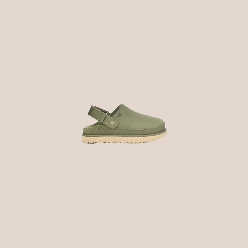 Mujer Zuecos Goldenstar verde militar