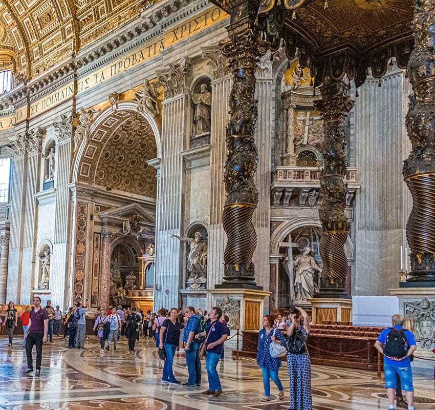 Curiosidades de Ciudad del Vaticano, Italia, basílica de San Pedro