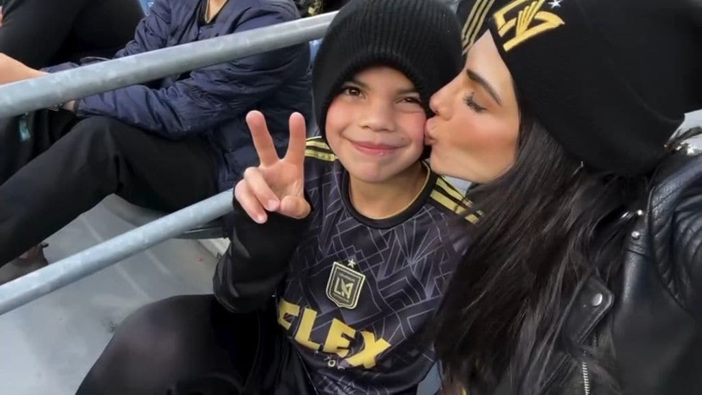 Alejandra Espinoza and her son Matteo