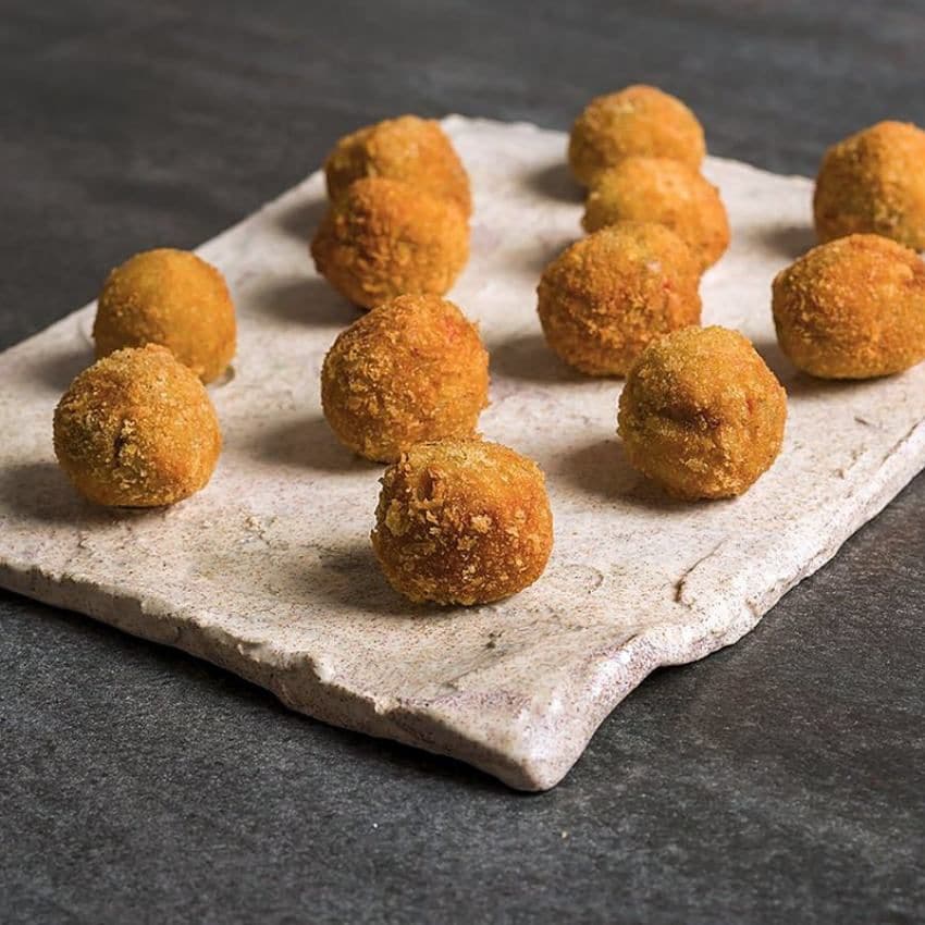 Croquetas del restaurante La Fábrica.