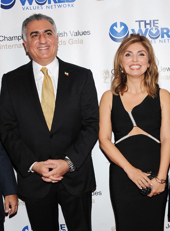 Yasmine Pahlavi y Reza Pahlavi,