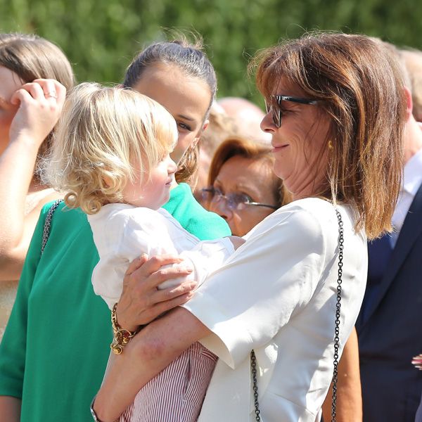 Carolina de Mónaco estuvo en todo momento pendiente de su nieto Sacha, el hijo mayor de Andrea Casiraghi y Tatiana Santo Domingo
