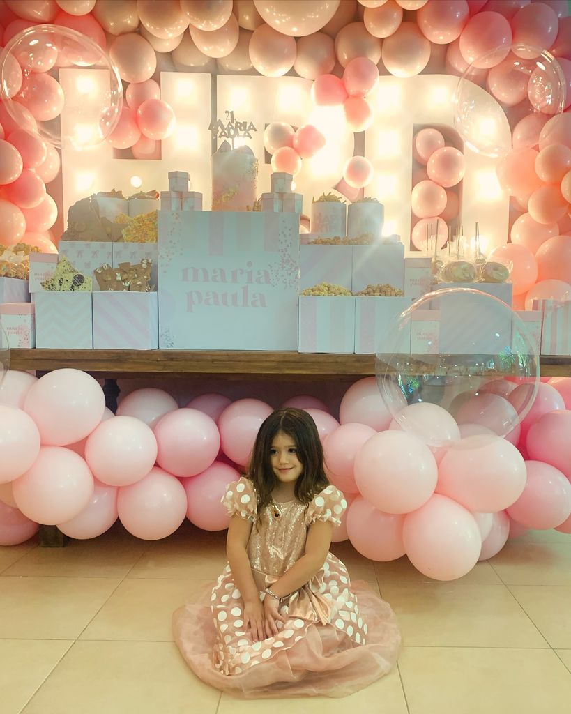 María Paula lució adorable en su fiesta de cumpleaños.