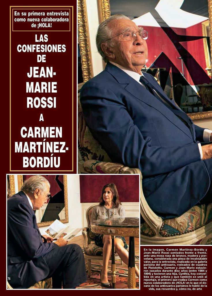 Entrevista de Carmen Martínez-Bordíu a Jean-Marie Rossi