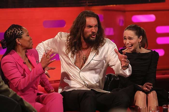 Jason Momoa en una de sus últimas intervenciones televisivas