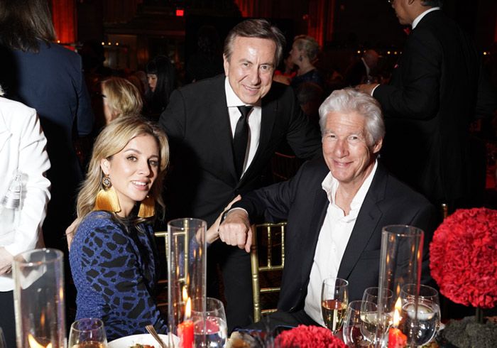 Richard y Alejandra Gere con Daniel Boulud