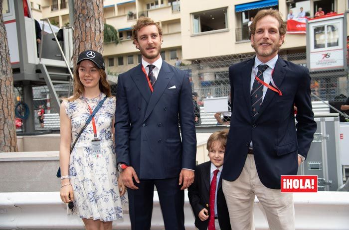 Pierre y Andrea Casiraghi con Alejandra de Hannover