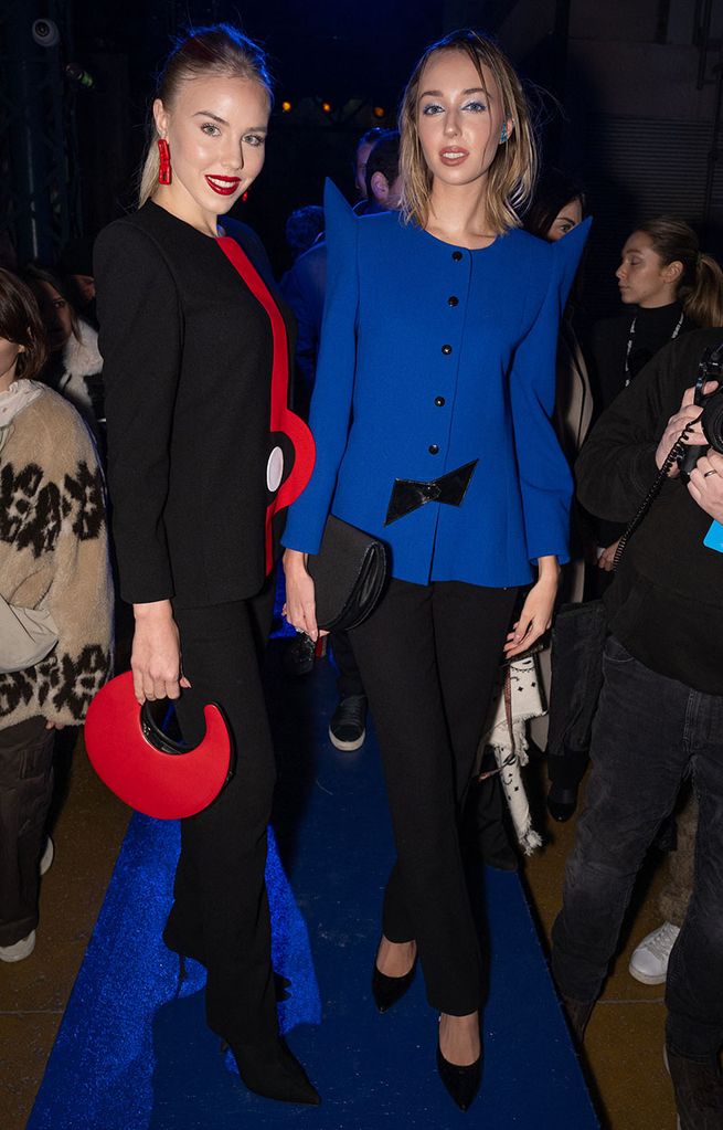 Las princesas María Carolina y Chiara de Borbón-Dos Sicilias en Paris Fashion Week