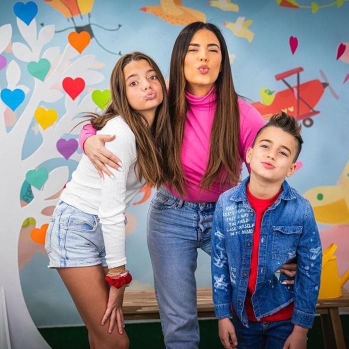 Gaby Espino y sus hijos