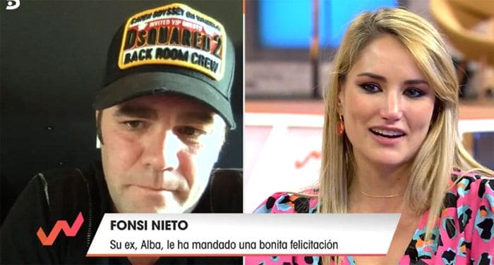 El cariñoso encuentro televisivo de Fonsi Nieto y Alba Carrillo 