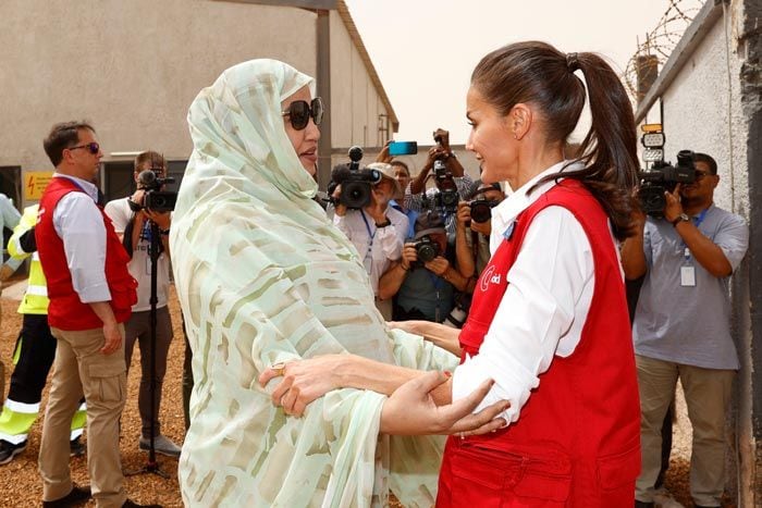 La Primera Dama de Mauritania y doña Letizia
