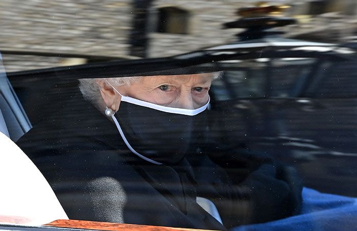 La Reina, en el cortejo fúnebre