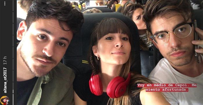 Aitana, Cepeda y Roi de OT