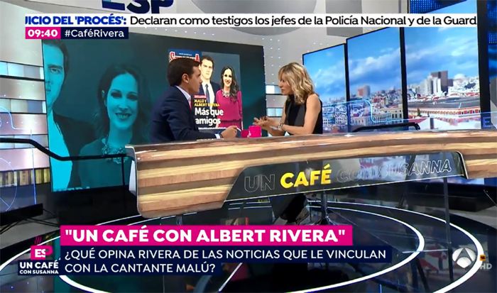 Albert Rivera se enfrenta de nuevo a las preguntas sobre Malú y su respuesta es tajante