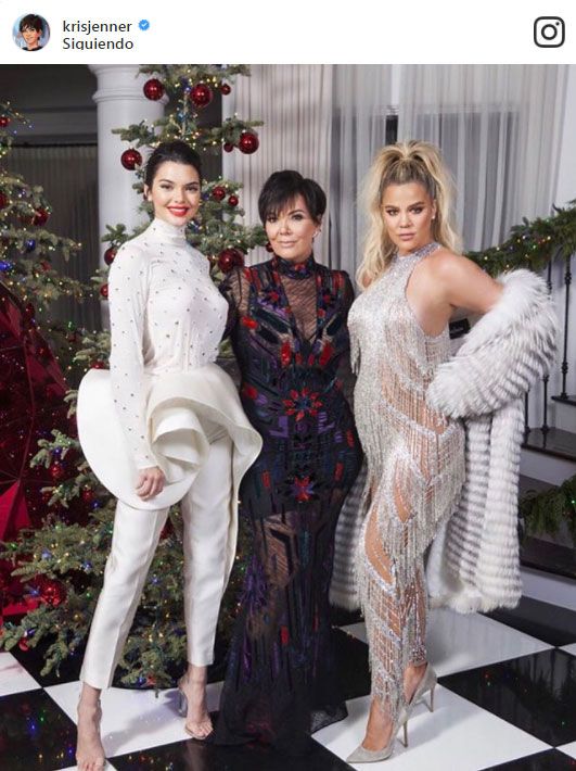 Kendall Jenner Kris Jenner Khloé Kardashian Navidad 2017