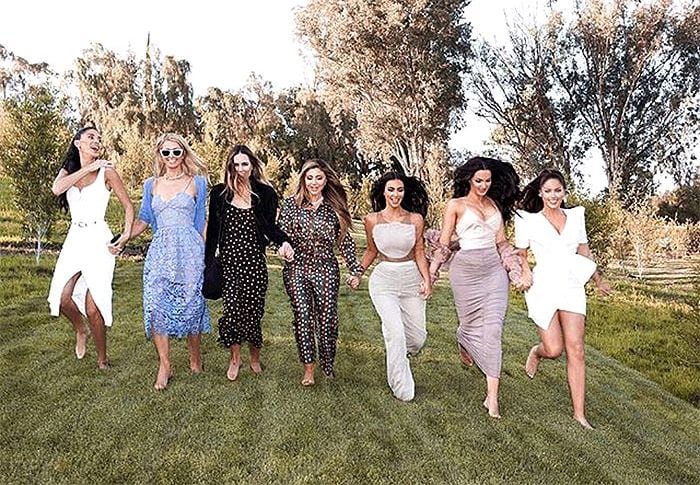 Kim Kardashian en el baby shower de su cuarto hijo