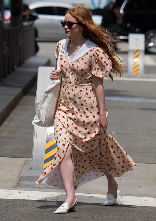 Sadie Sink con vestido de Miu Miu