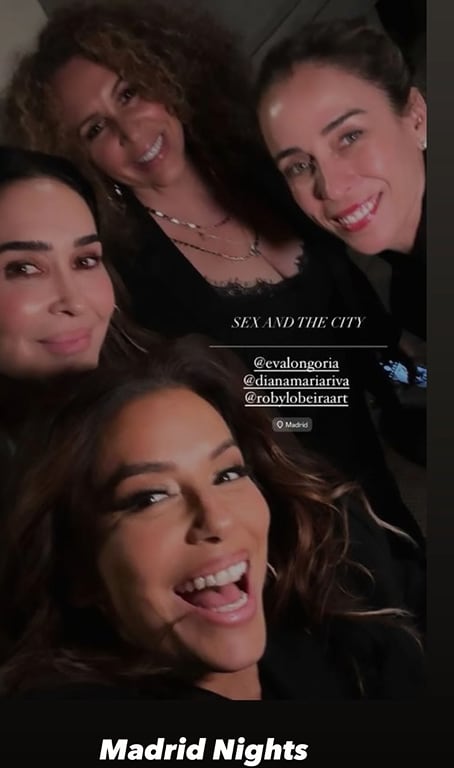 Eva Longoria y Vicky Martín Berrocal en Madrid con amigas 