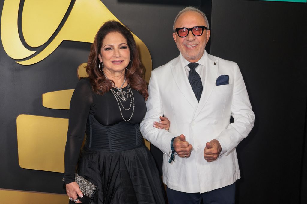 Gloria Estefan y su marido Emilio Estefan en la Gala Persona del Año en Miami