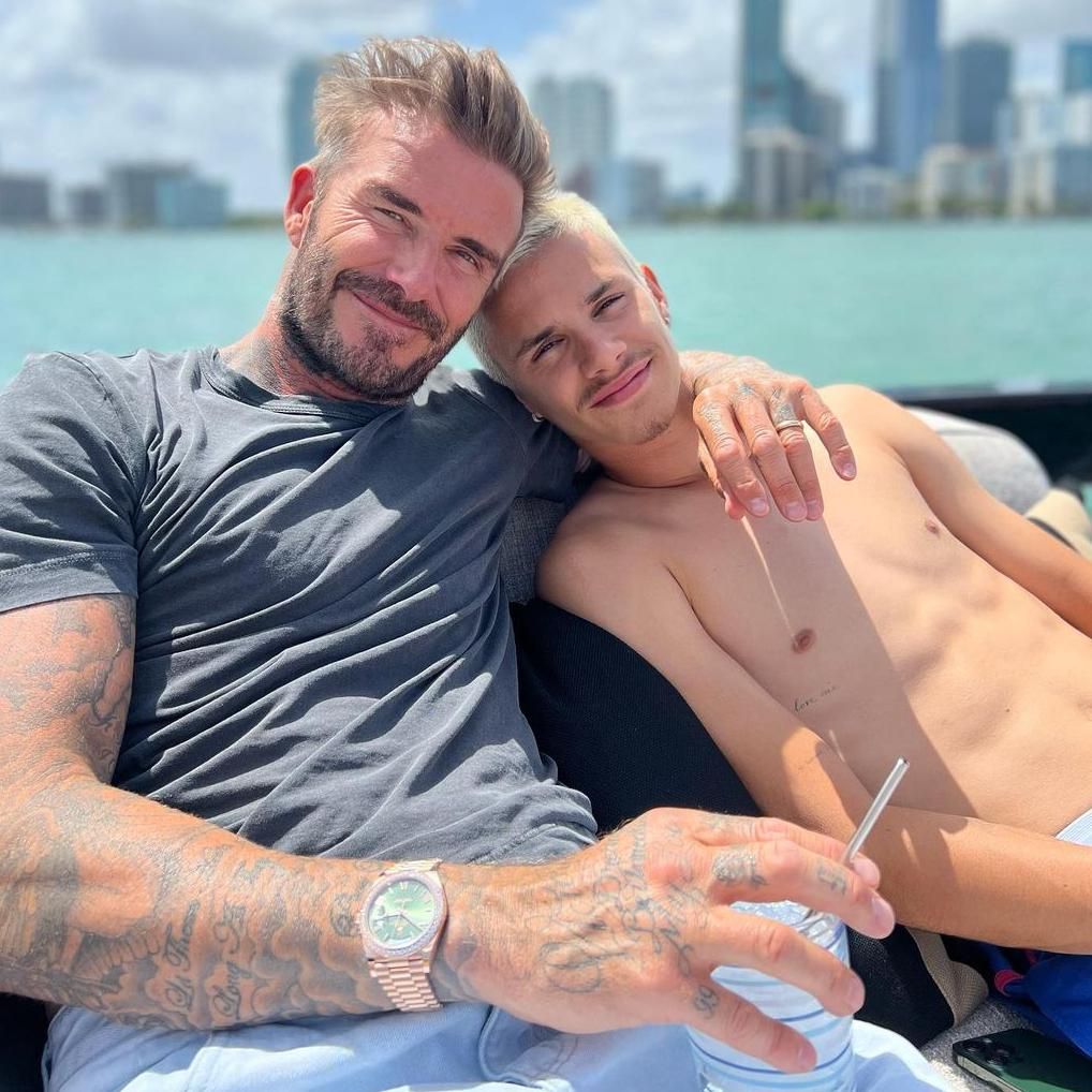 David y Romeo Beckham