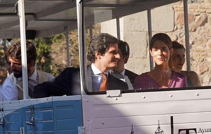 Los duques de Huéscar, entre los invitados a la boda de Jaime Palazuelo y Micaella Rubini 