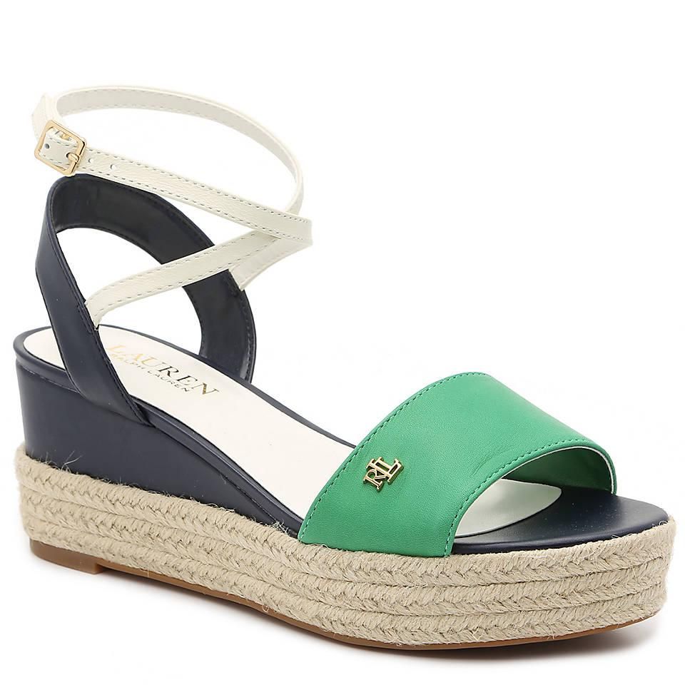 12 espadrilles delores espadrille wedge sandal de ralph lauren