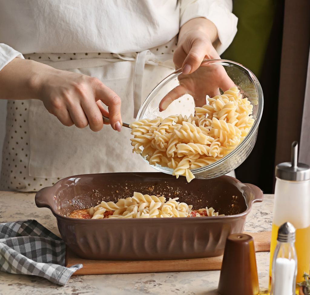 Plato de pasta al horno