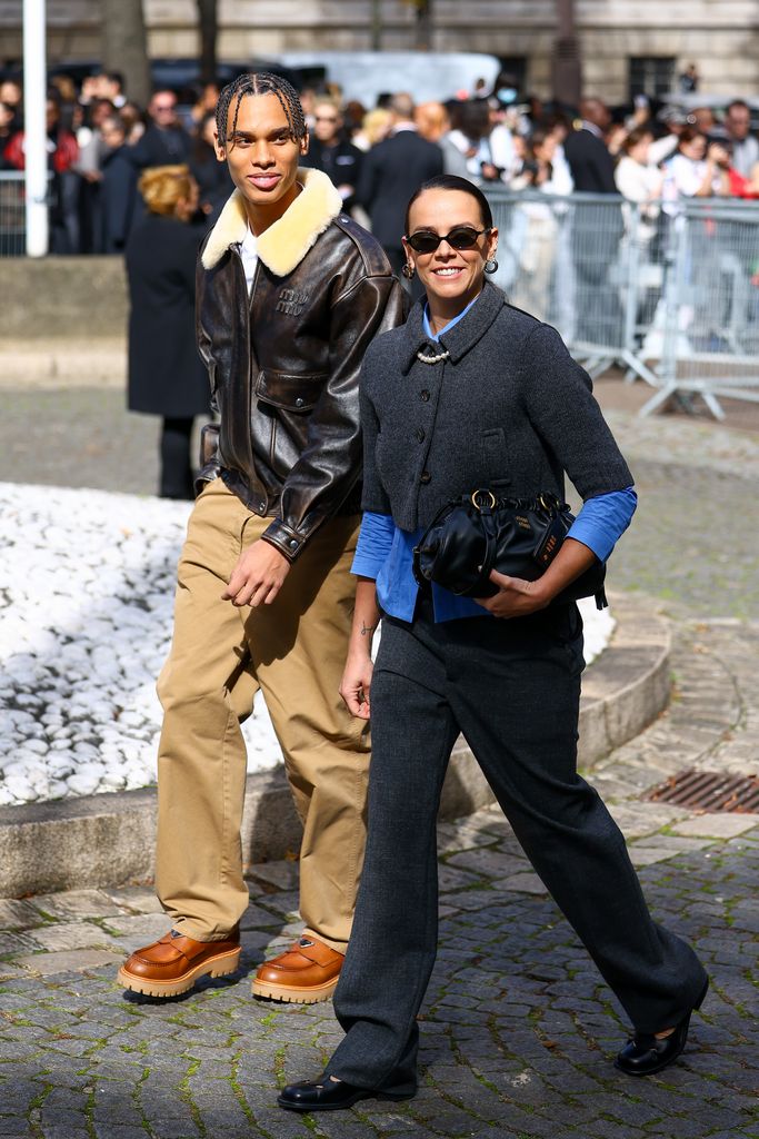 alexandre grimaldi y pauline ducruet en los desfiles de paris