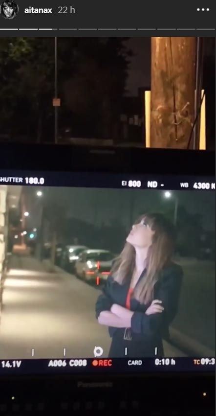 Aitana rueda vídeo en Los Ángeles