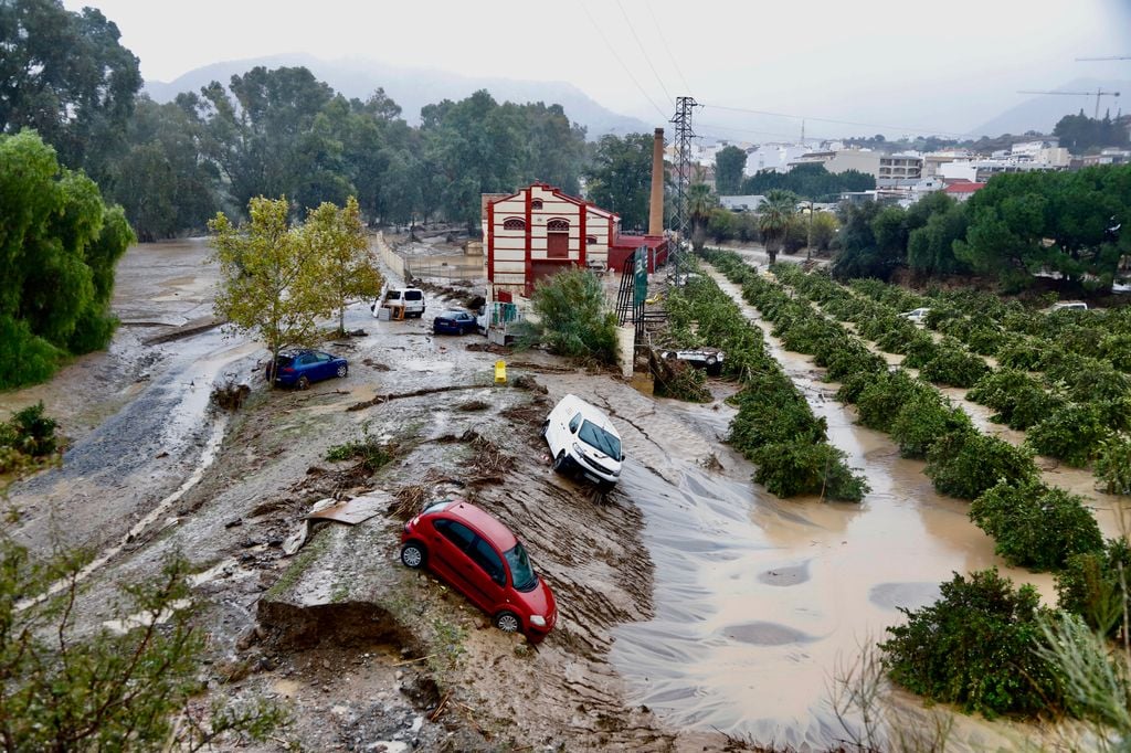 La DANA a su paso por Málaga