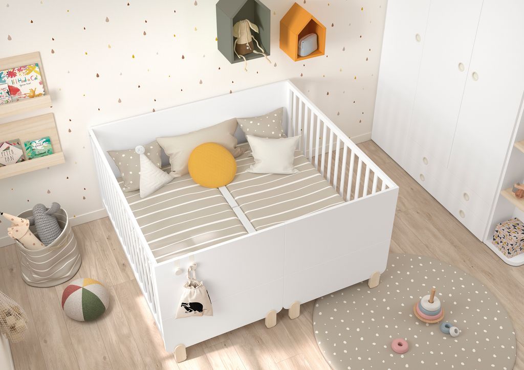 Dormitorio infantil con cama gemelar