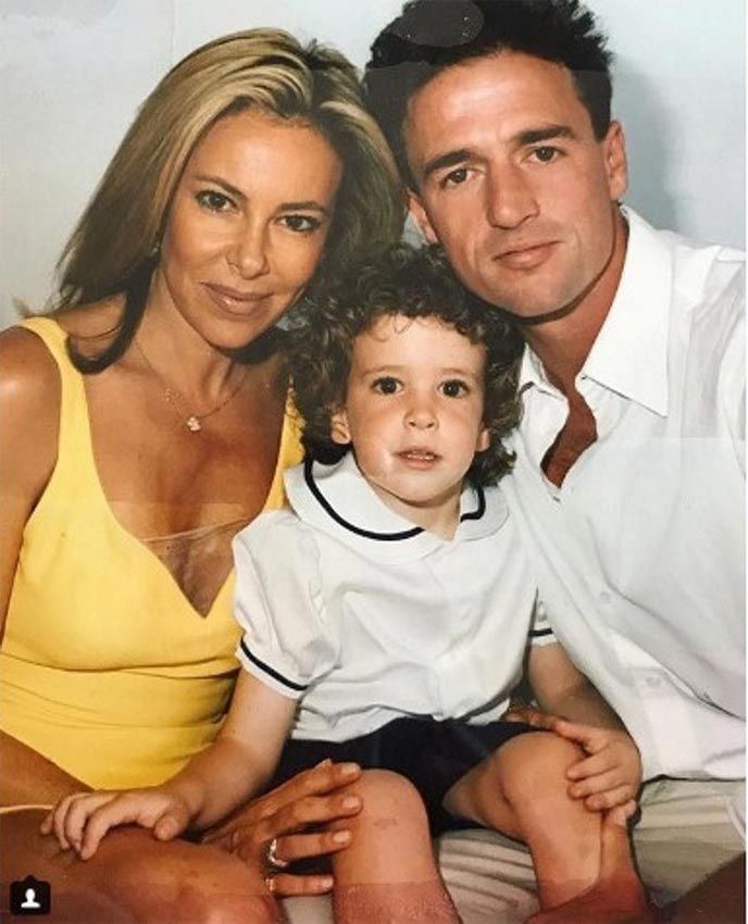 Alessandro Lequio con Ana Obregón y su hijo