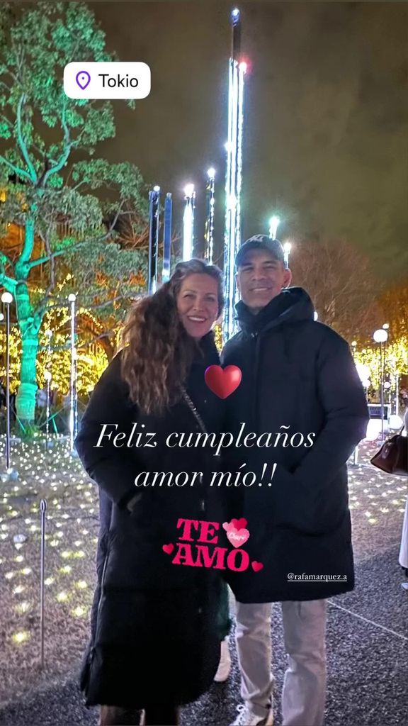 Jaydy Michel ha celebrado su cumpleaños en Japón con su esposo Rafael Márquez y su hijo Leo.