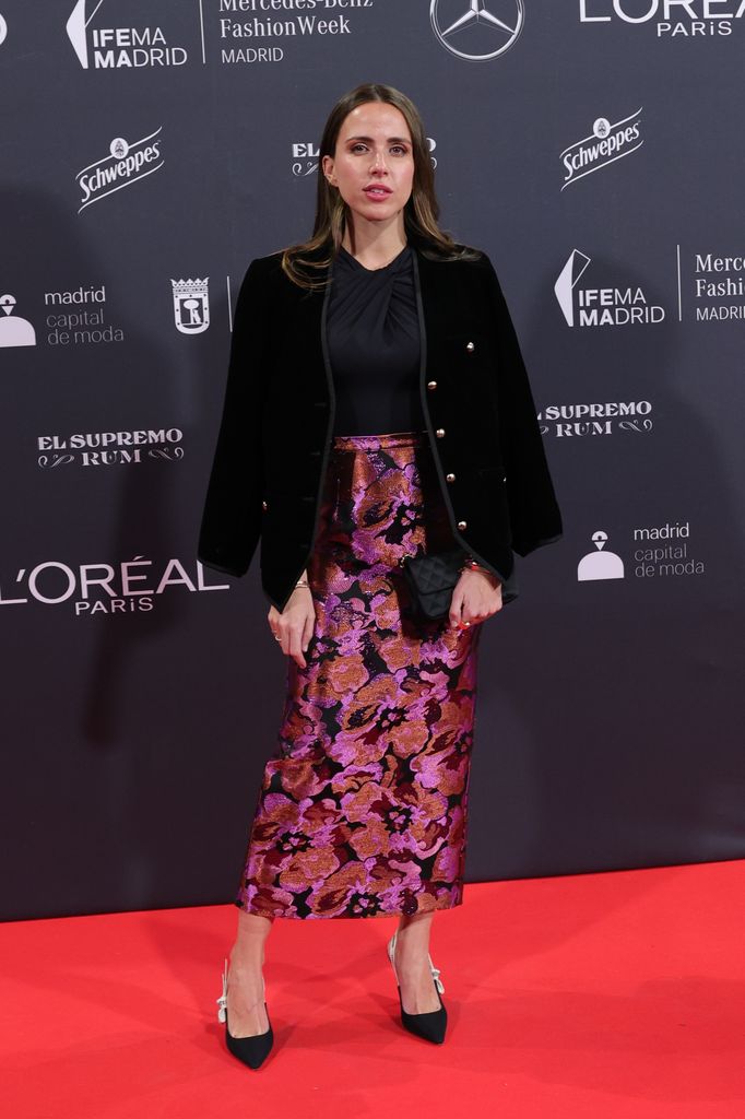 María Vega-Penichet en  la fiesta previa a la  MBFWM