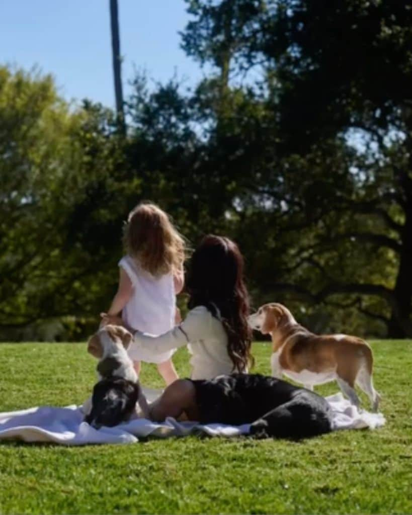 Meghan Markle junto a su hija, la princesa Lilibet, de 3 años.