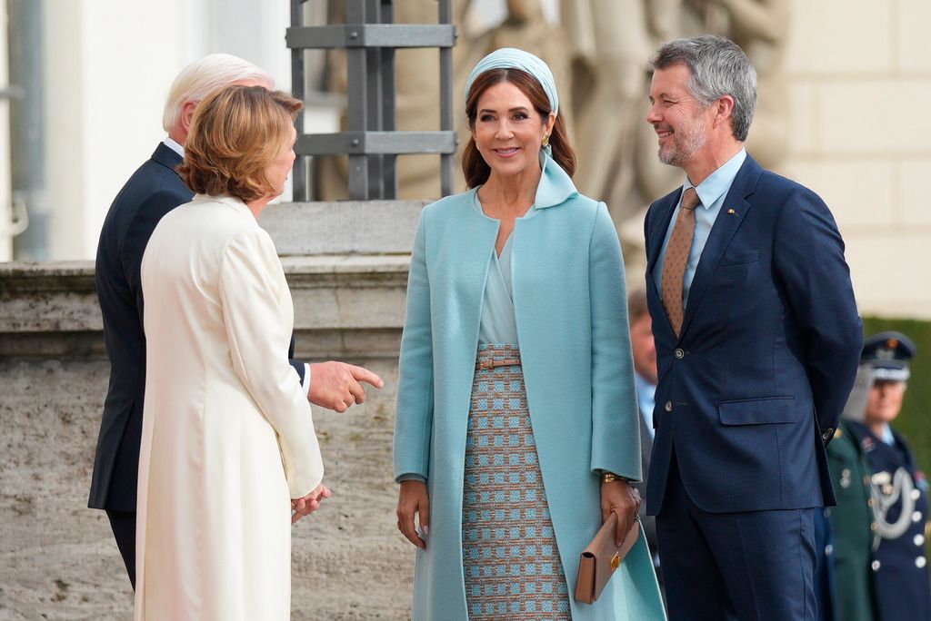 Mary de Dinamarca durante su visita de Estado a Alemania con el rey Federico X