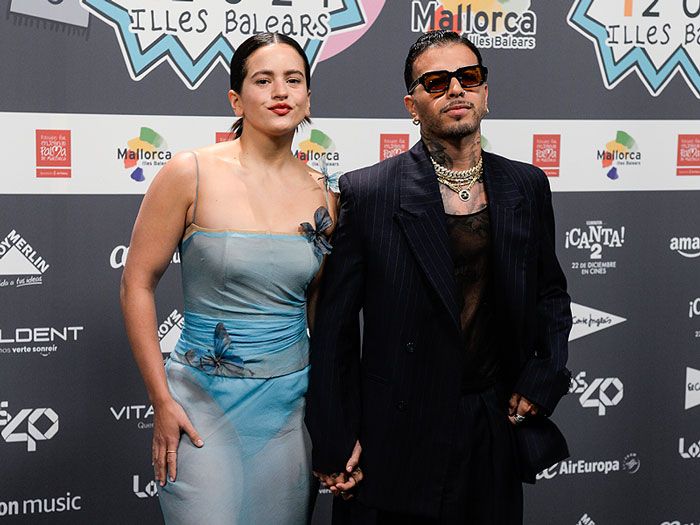 Rosalía y Rauw Alejandro en la Gala de los 40 Principales 