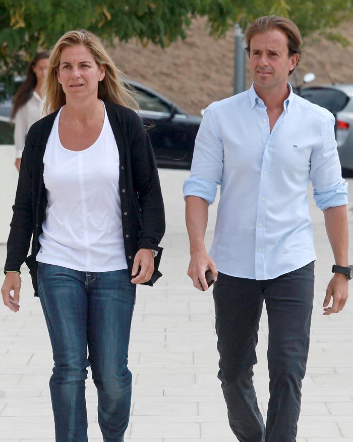 Arantxa Sánchez Vicario y Josep Santacana