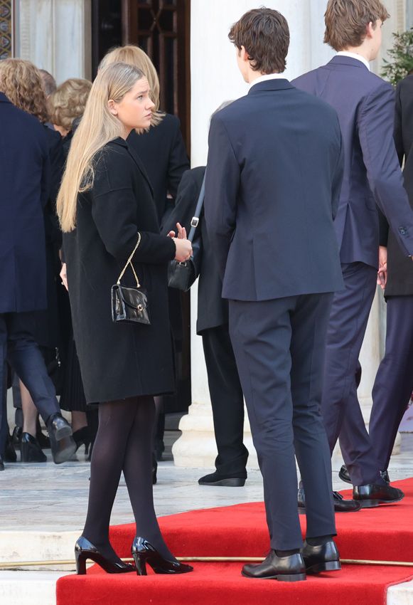 Irene Urdangarin en el funeral de Constantino de Grecia