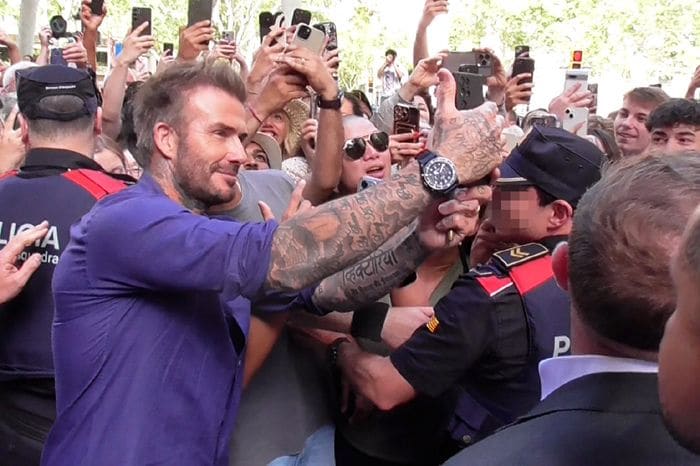 David Beckham en Barcelona