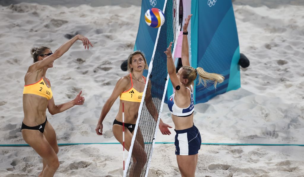 Las jugadoras de voley playa en los Juegos Olímpicos de París 2024