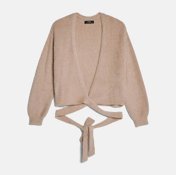 cardigan cruzado bershka